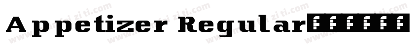 Appetizer Regular字体转换